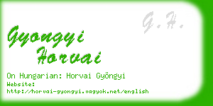gyongyi horvai business card